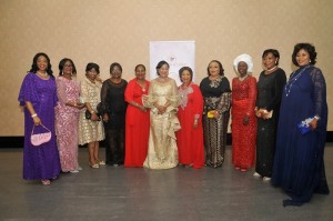 Chief Dr Onikepo Akande with friends at the HLF 22nd Anniversary and Great Nigerian Role Model Awards 2018